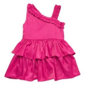 $98 Rachel Parcell Girls Ruffle Dress in Berry size 10 NWT!